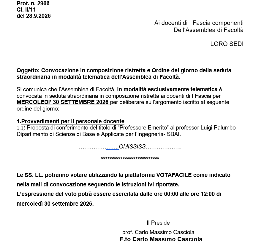 Convocazione