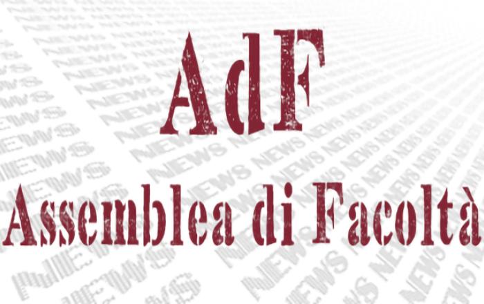 CONVOCAZIONE: Assemblea di Facoltà - 10.07.2025 ore 14:30