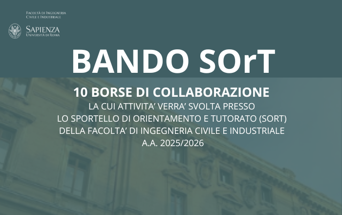 BANDO PER 10 BORSE DI COLLABORAZIONE A.A. 2025/2026 - SOrT