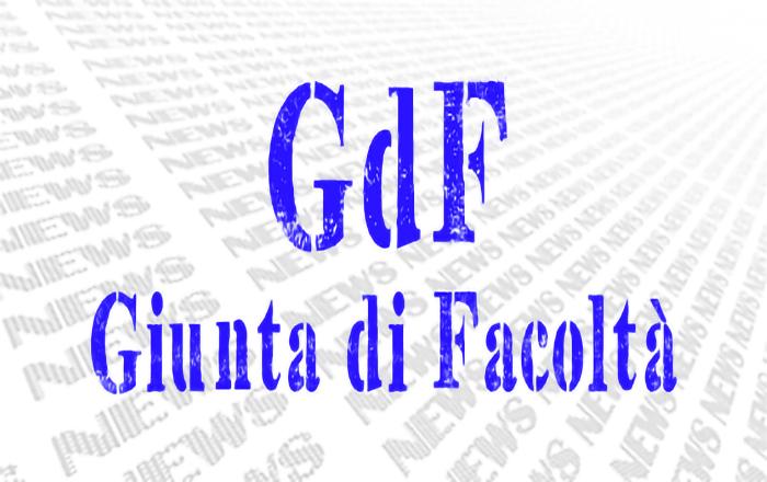 Convocazione Giunta di Facoltà