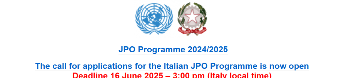 Junior Professional Officer Programme (JPO) 2025